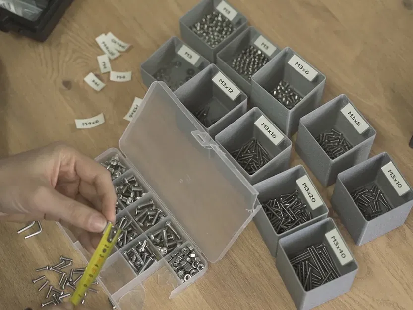 Hộp lưu trữ Ikea Hack Helmer có lưới tổ chức - Image 7