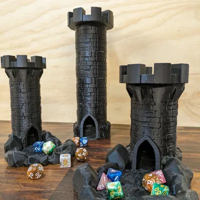 Tháp xúc xắc mô-đun hình tròn cho trò chơi bàn