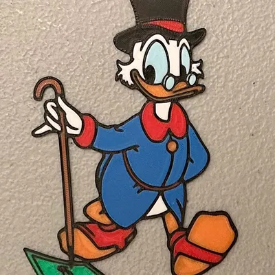 Nam châm Scrooge McDuck nhiều màu sắc 8 màu
