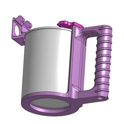 Giá đỡ cho hộp sơn 0,6 lít và cọ vẽ