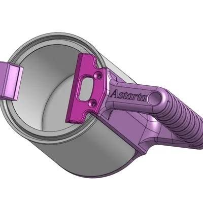 Giá đỡ cho hộp sơn 0,6 lít và cọ vẽ