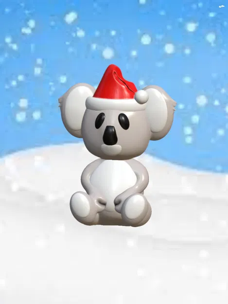 Gấu túi Kola Giáng Sinh Úc đội mũ Santa - Image 1