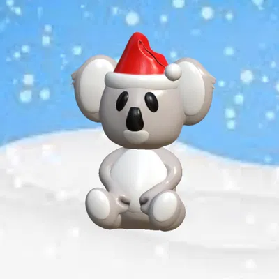 Gấu túi Kola Giáng Sinh Úc đội mũ Santa