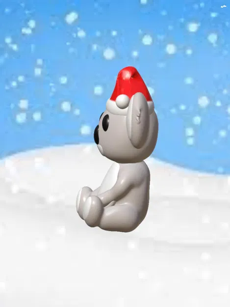 Gấu túi Kola Giáng Sinh Úc đội mũ Santa - Image 3