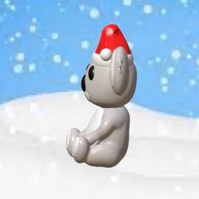 Gấu túi Kola Giáng Sinh Úc đội mũ Santa