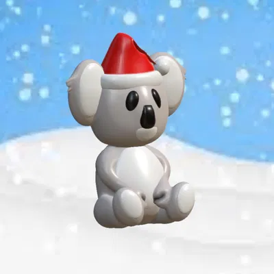 Gấu túi Kola Giáng Sinh Úc đội mũ Santa