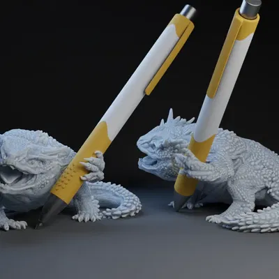 Giá đỡ bút rồng độc đáo cho không gian làm việc