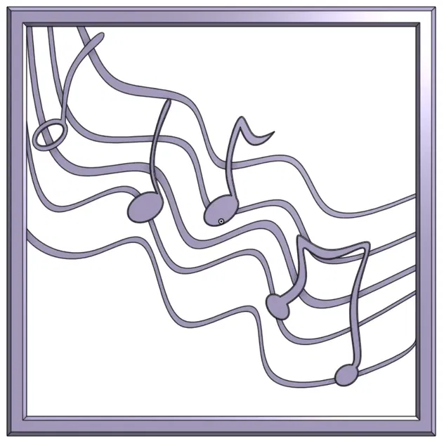 Khung hình nhạc với các nốt nhạc đa dạng - Image 2