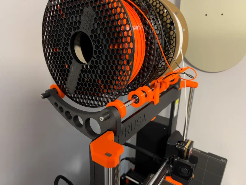 Giá đỡ cuộn 3 cuộn cho máy in 3D Prusa MK4 - Image 1