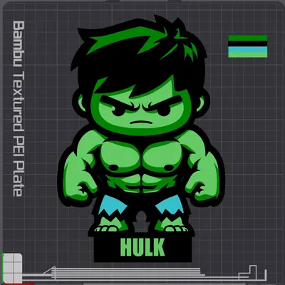 Mô hình Hulk đứng trên đế tùy chỉnh 260mm