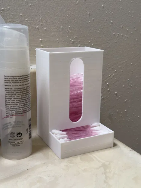 Giá đỡ tăm bông gọn gàng cho bàn lavabo - Image 2