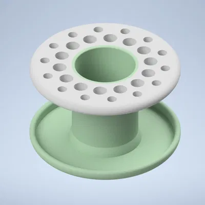 Giá đỡ cọ vẽ hai phần với cốc ở giữa