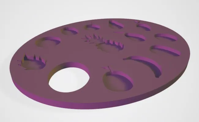 Bảng màu vẽ hình trái cây cho trẻ em - Image 3