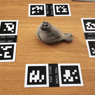 Thẻ AprilTag 36h11 làm dấu hiệu tỷ lệ cho photogrammetry