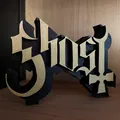 Biểu tượng Ghost B.C. in đen mờ với chữ vàng nổi bật - Thumbnail 1