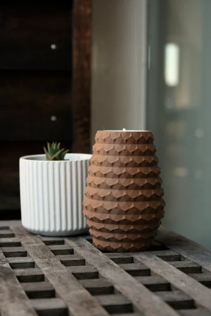 Giá đỡ nến hình chóp thông độc đáo - Image 1