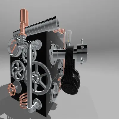 Phụ kiện thùng máy PC Qube 500 phong cách Steampunk