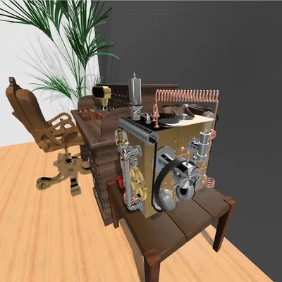 Phụ kiện thùng máy PC Qube 500 phong cách Steampunk