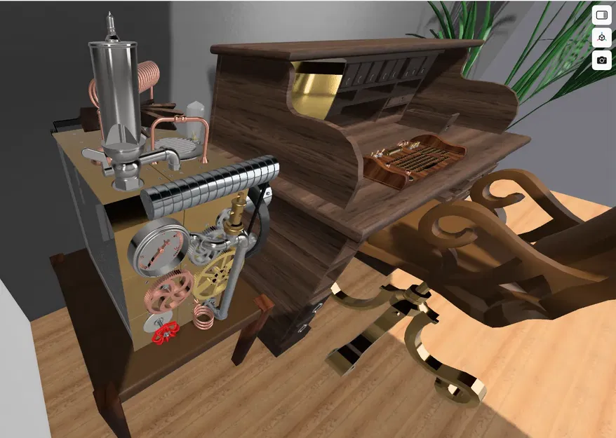 Phụ kiện thùng máy PC Qube 500 phong cách Steampunk - Image 3