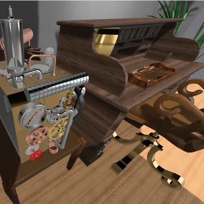 Phụ kiện thùng máy PC Qube 500 phong cách Steampunk