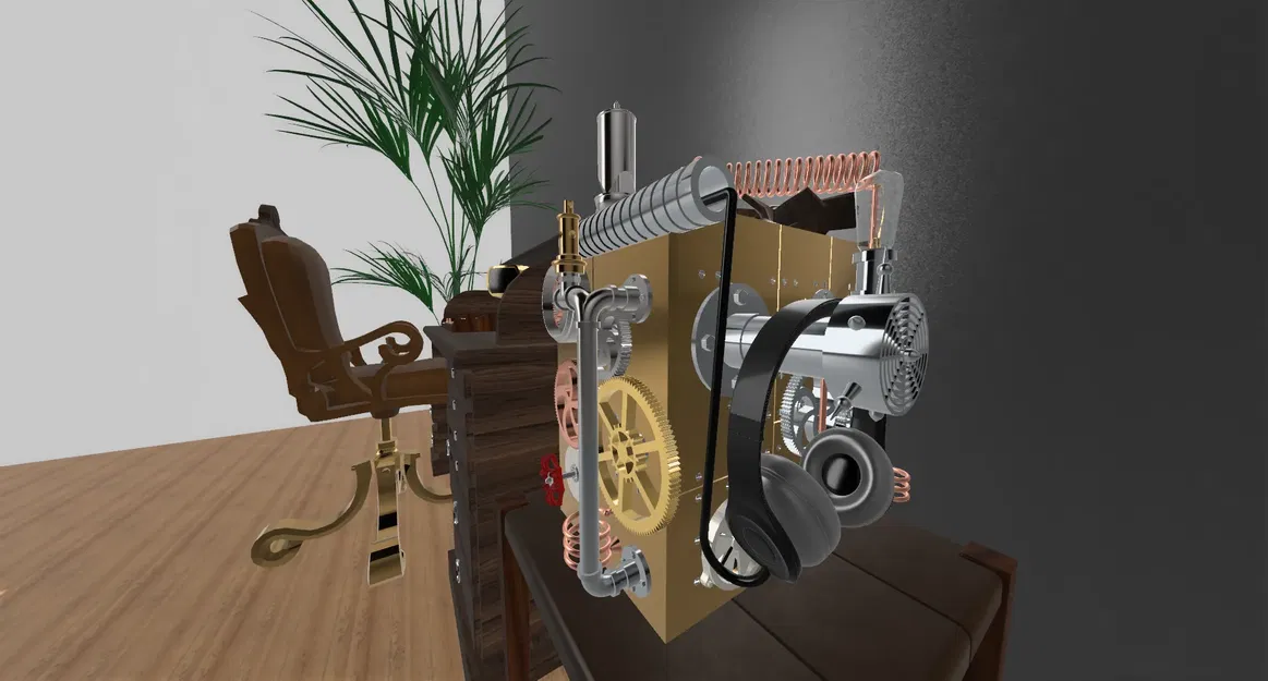 Phụ kiện thùng máy PC Qube 500 phong cách Steampunk - Image 7