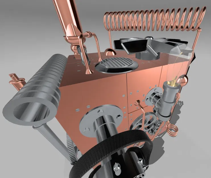 Phụ kiện thùng máy PC Qube 500 phong cách Steampunk - Image 15