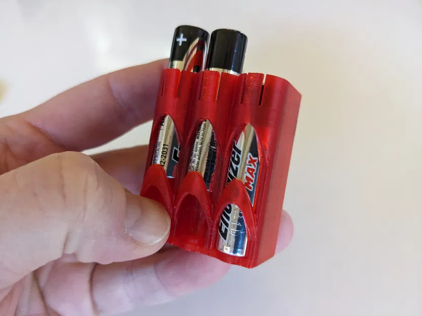 Giá đỡ pin AA/AAA nhỏ gọn với cơ chế trượt dễ dàng - Image 2