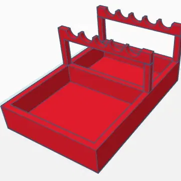 Giá đỡ và làm sạch cọ vẽ không lộn xộn