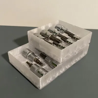 Bộ tổ chức hộp công cụ Gridfinity có thể xếp chồng