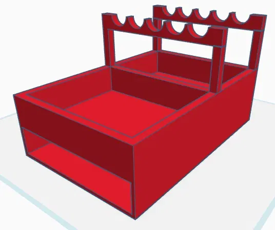 Giá đỡ cọ vẽ có ngăn chứa nước và cọ dự phòng - Image 1