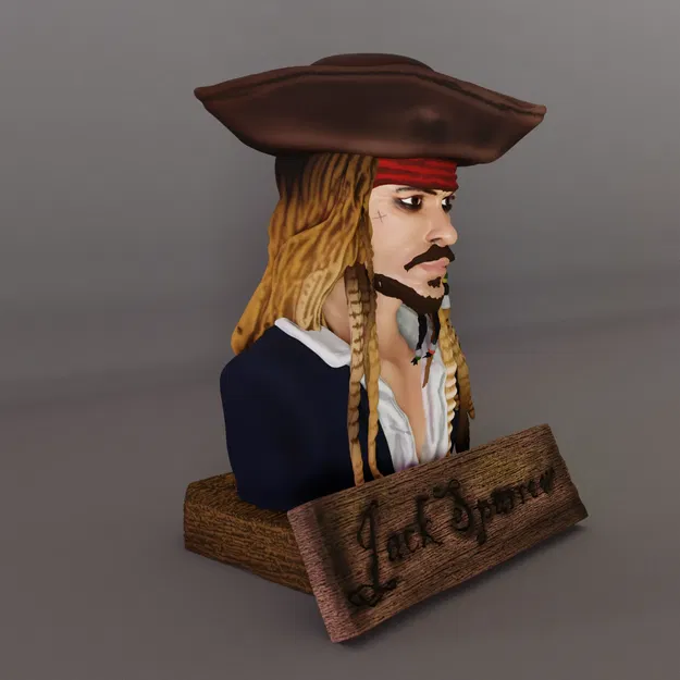 Bức tượng Jack Sparrow phong cách fanart - Image 2