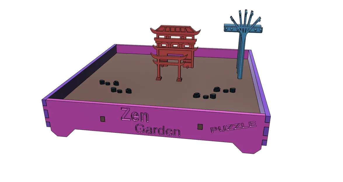 Câu đố Vườn Thiền 3D với các mảnh ghép mô-đun - Image 1