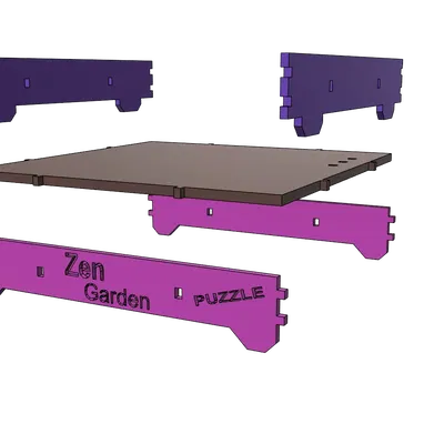 Câu đố Vườn Thiền 3D với các mảnh ghép mô-đun