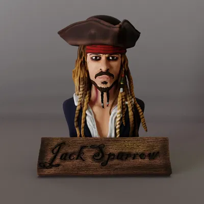 Bức tượng Jack Sparrow phong cách fanart