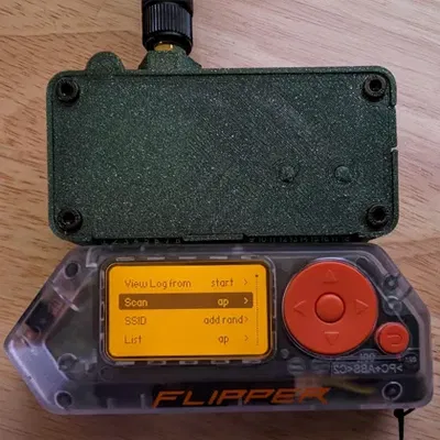 Vỏ case WiFi Dev Board Flipper Zero tối giản (Antenna + GPS + SD)