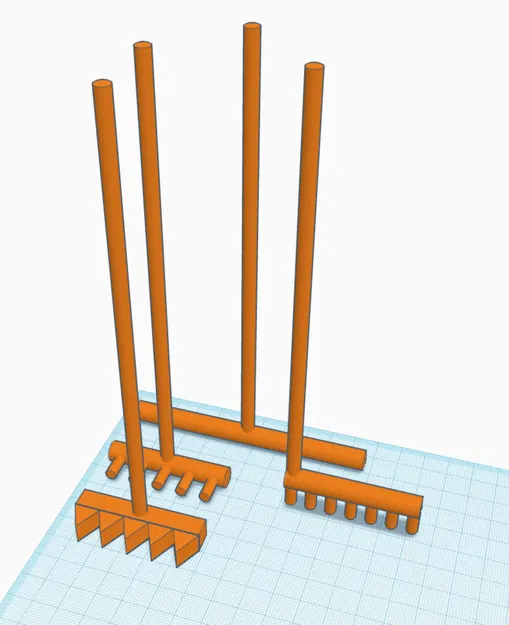 Công cụ cào cát trong vườn Zen dài 170mm - Image 1