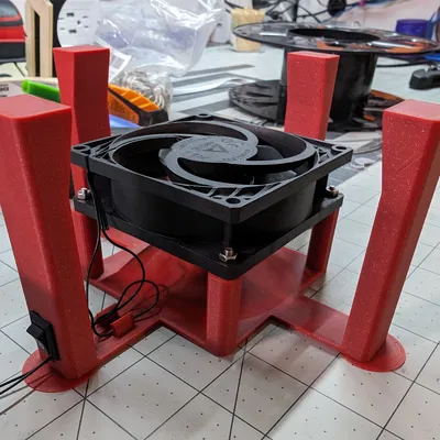 Giá đỡ bản in với quạt làm mát cho máy in 3D