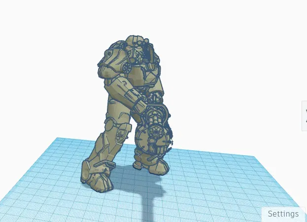 Minigun chiến đấu chi tiết cho mô hình 3D - Image 1