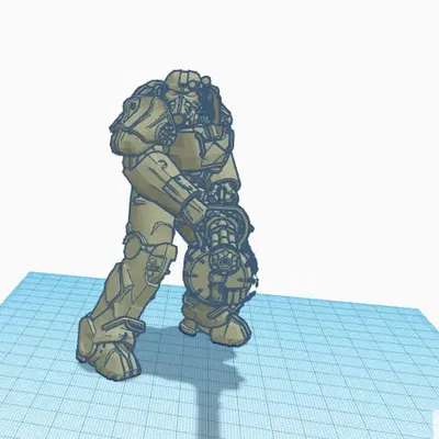 Minigun chiến đấu chi tiết cho mô hình 3D