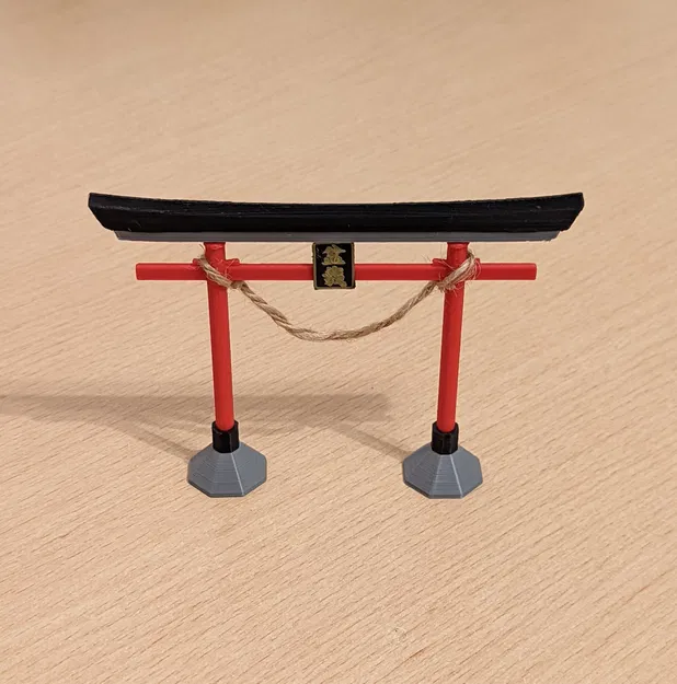 Cổng Torii Nhật Bản trang trí bonsai 90mm x 120mm x 7mm - Image 3