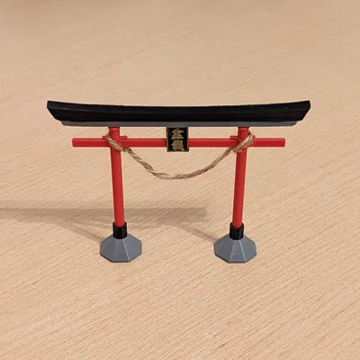 Cổng Torii Nhật Bản trang trí bonsai 90mm x 120mm x 7mm