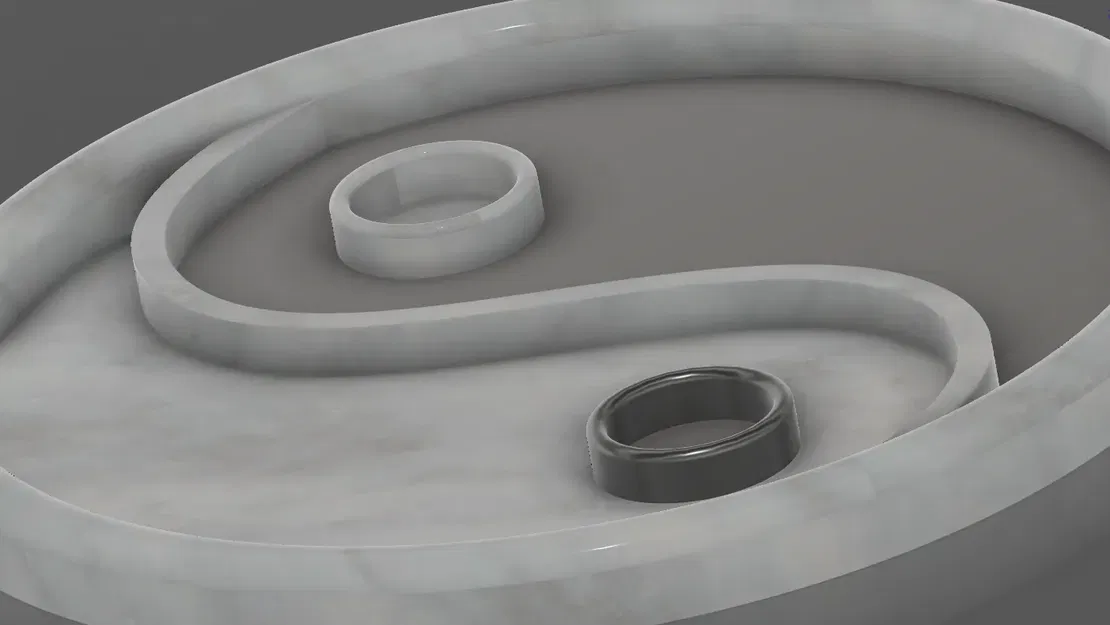 Vườn thiền phong cách Ying Yang đẹp mắt với cát - Image 4