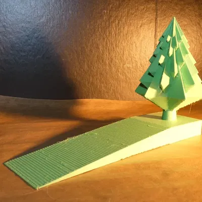 Cale porte hình cây thông mùa đông