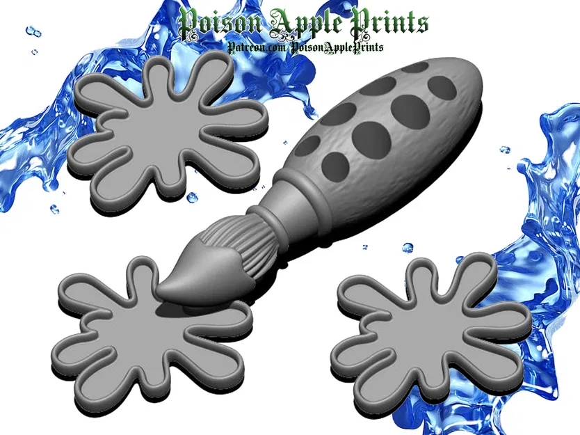 Giá đỡ cọ vẽ và bảng màu mini lấy cảm hứng từ Epic Mickey - Image 1