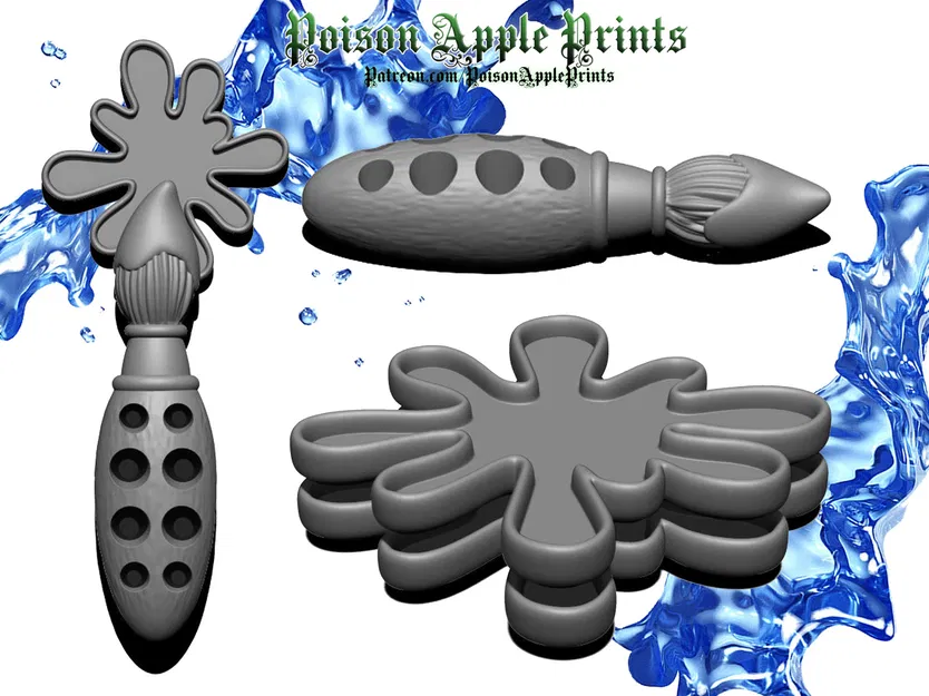 Giá đỡ cọ vẽ và bảng màu mini lấy cảm hứng từ Epic Mickey - Image 2