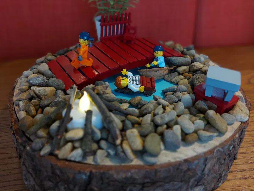 Bộ nội thất mini cho vườn zen: cầu, hàng rào, bàn và ghế - Image 2