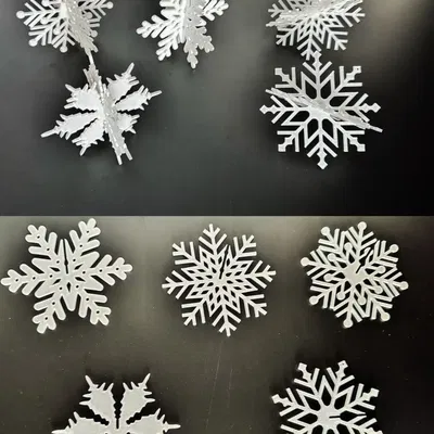 Gói Bông Tuyết 3D Trang Trí Mùa Đông và Giáng Sinh