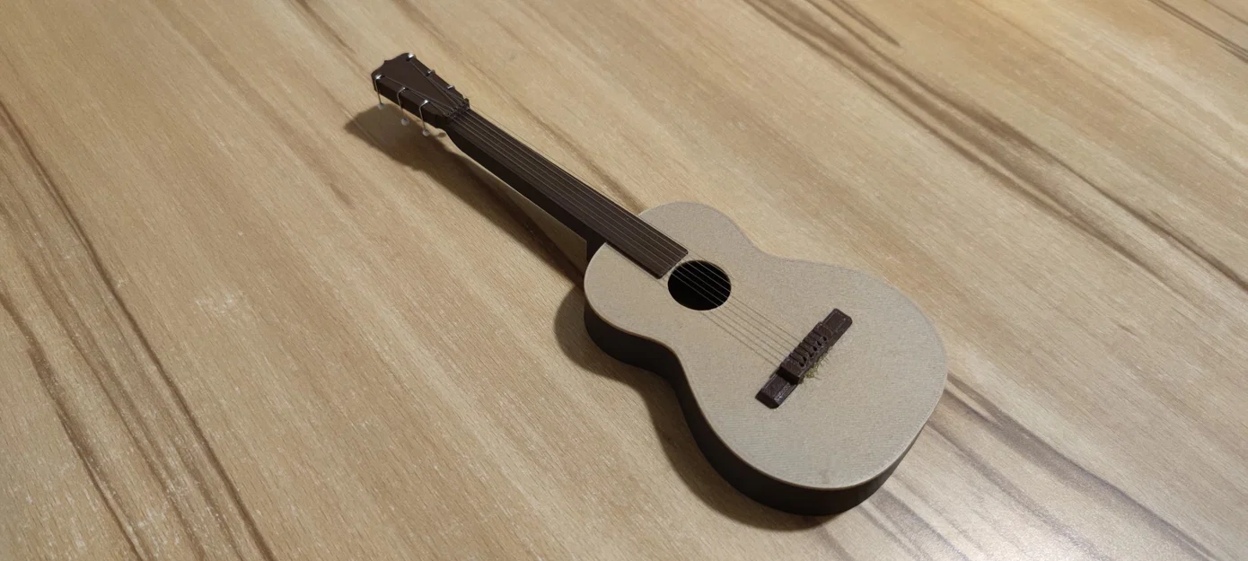 Mô hình guitar mini cổ điển với giá đỡ - Image 1