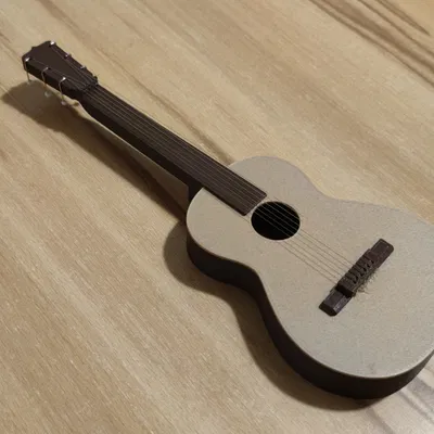 Mô hình guitar mini cổ điển với giá đỡ