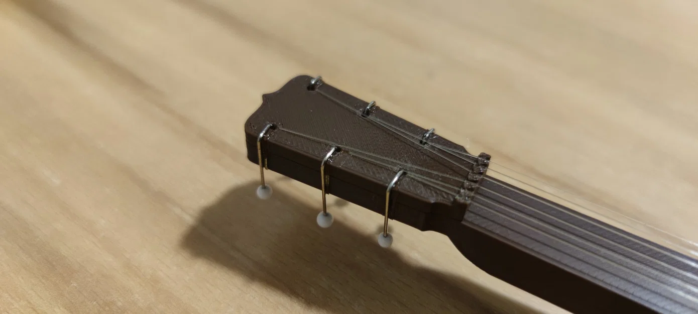 Mô hình guitar mini cổ điển với giá đỡ - Image 2